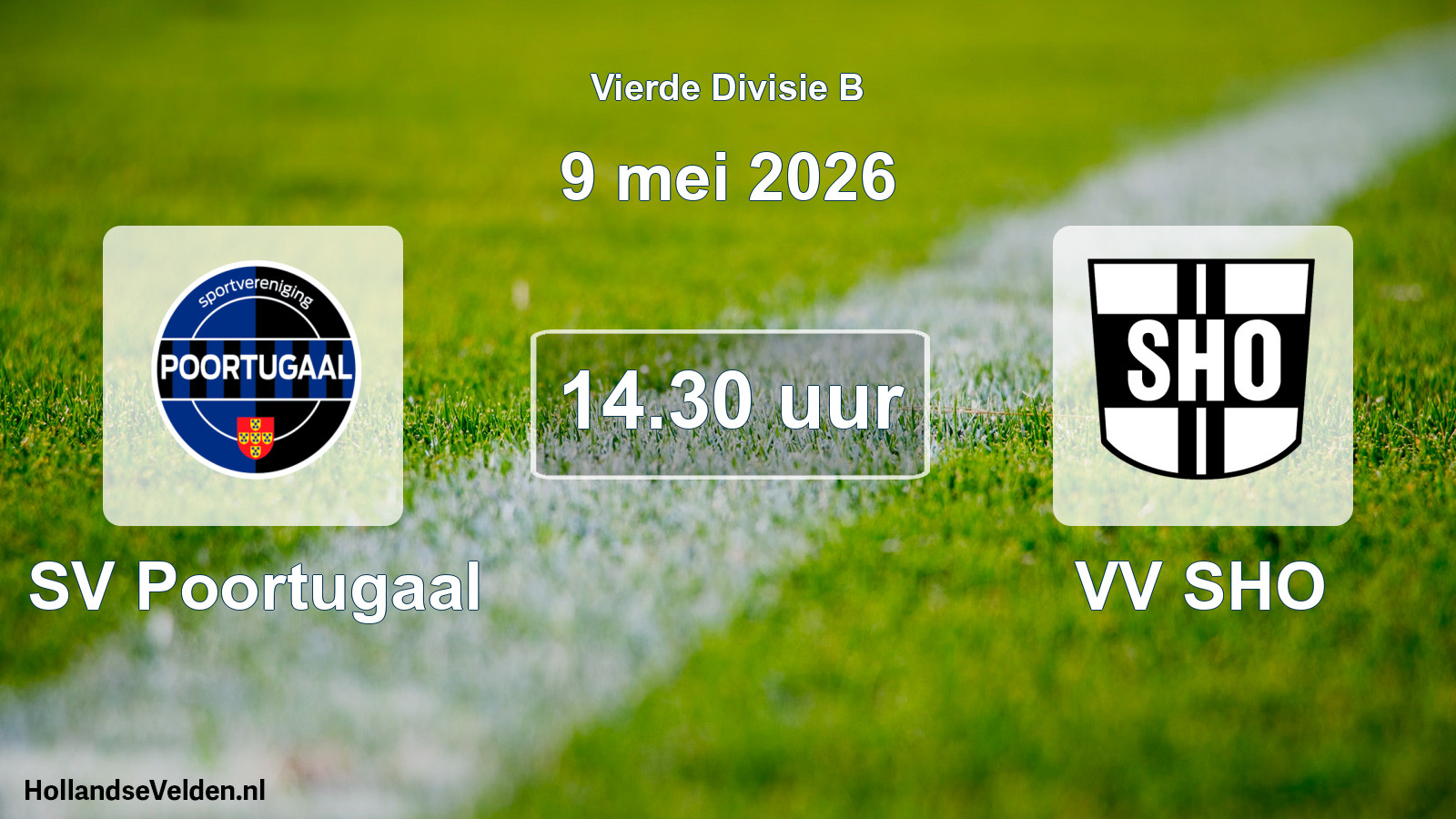 Geplande wedstrijd: SV Poortugaal - VV SHO (9 mei 2026)