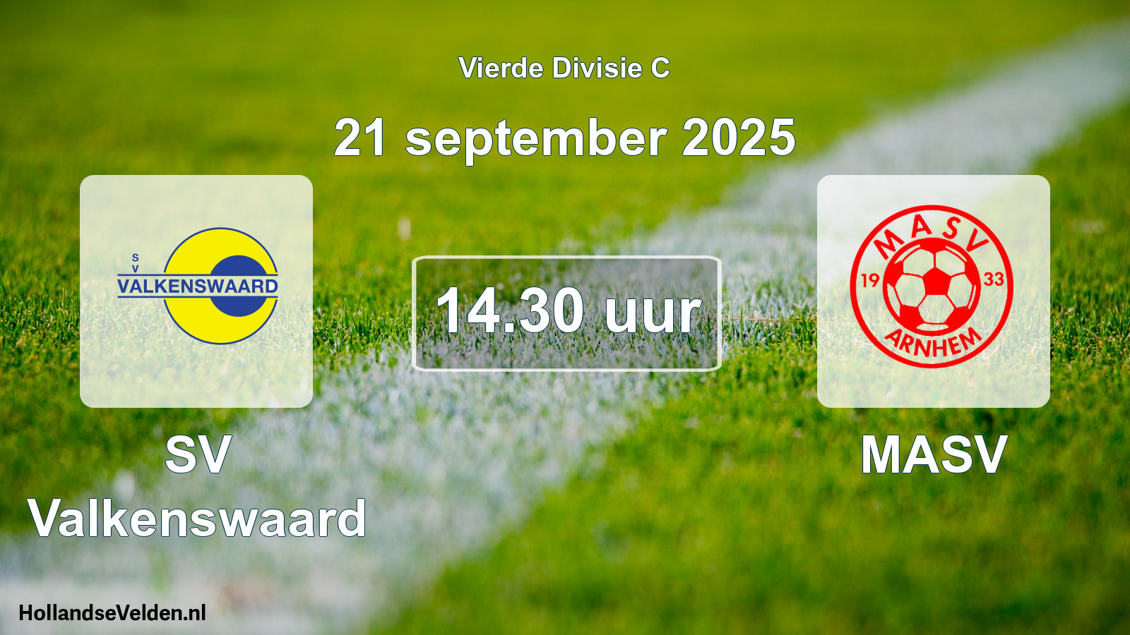 Scheduled Match: SV Valkenswaard - MASV (21 September 2025)