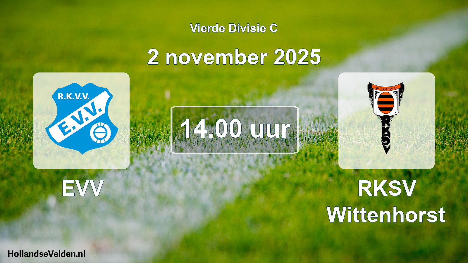 Geplande wedstrijd: EVV - RKSV Wittenhorst (2 november 2025)