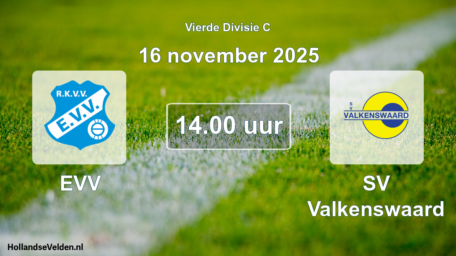 Geplande wedstrijd: EVV - SV Valkenswaard (16 november 2025)