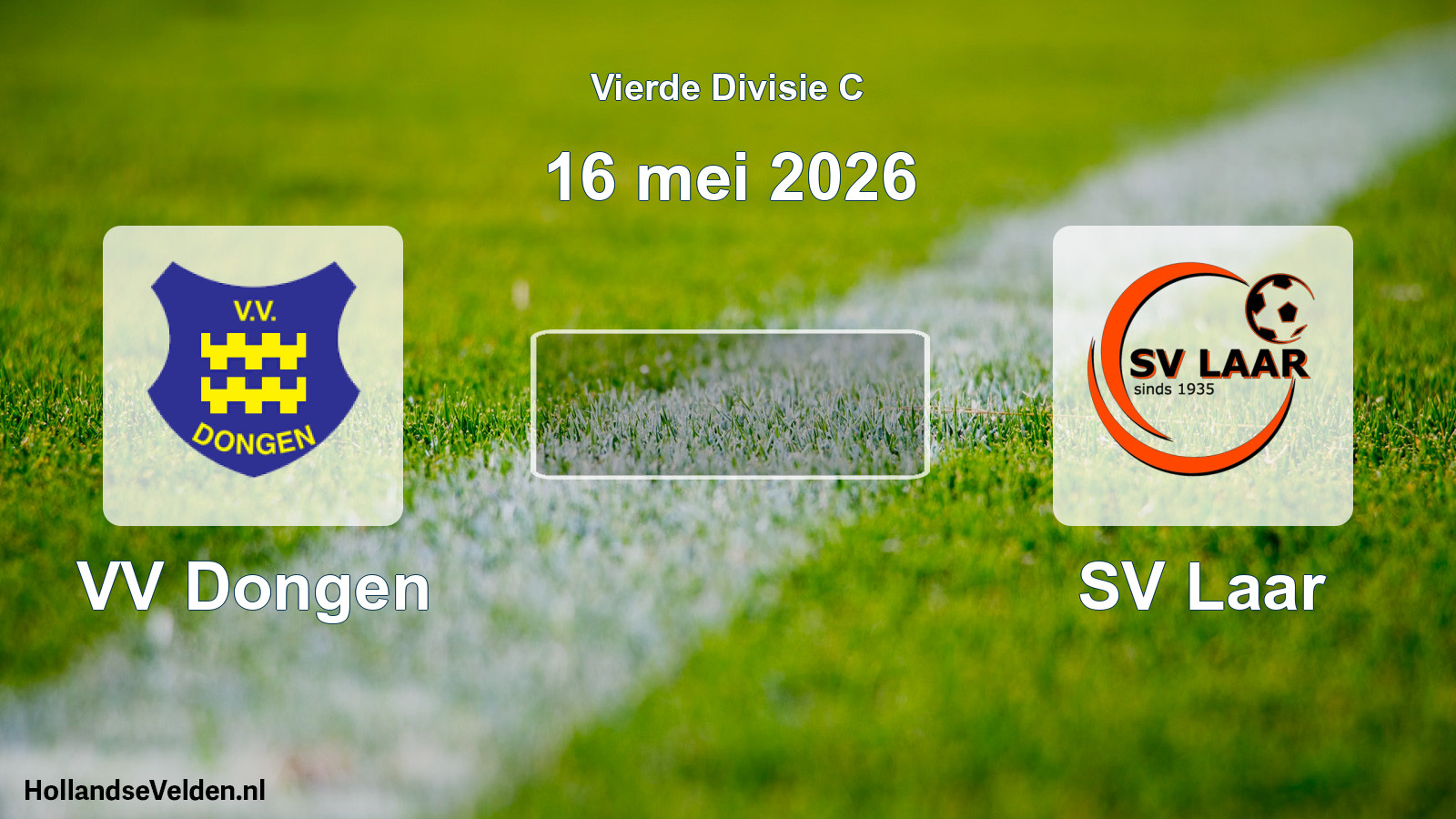 Geplande wedstrijd: VV Dongen - SV Laar (16 mei 2026)