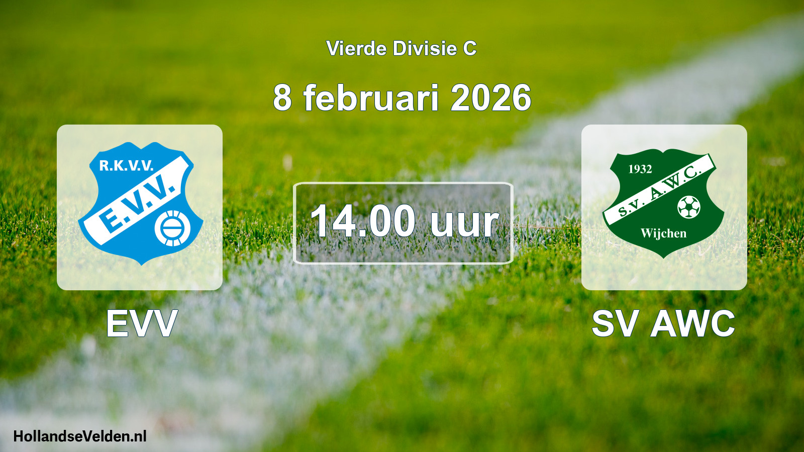 Geplande wedstrijd: EVV - SV AWC (8 februari 2026)