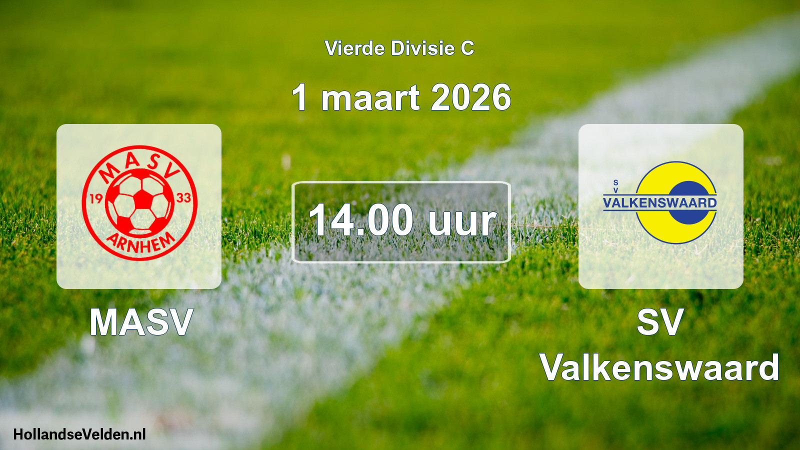 Geplande wedstrijd: MASV - SV Valkenswaard (1 maart 2026)