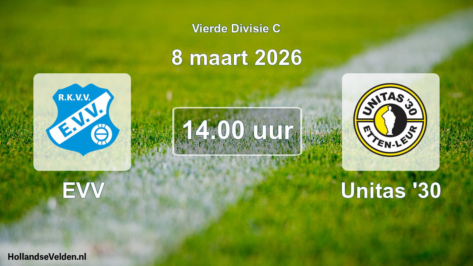 Geplande wedstrijd: EVV - Unitas '30 (8 maart 2026)