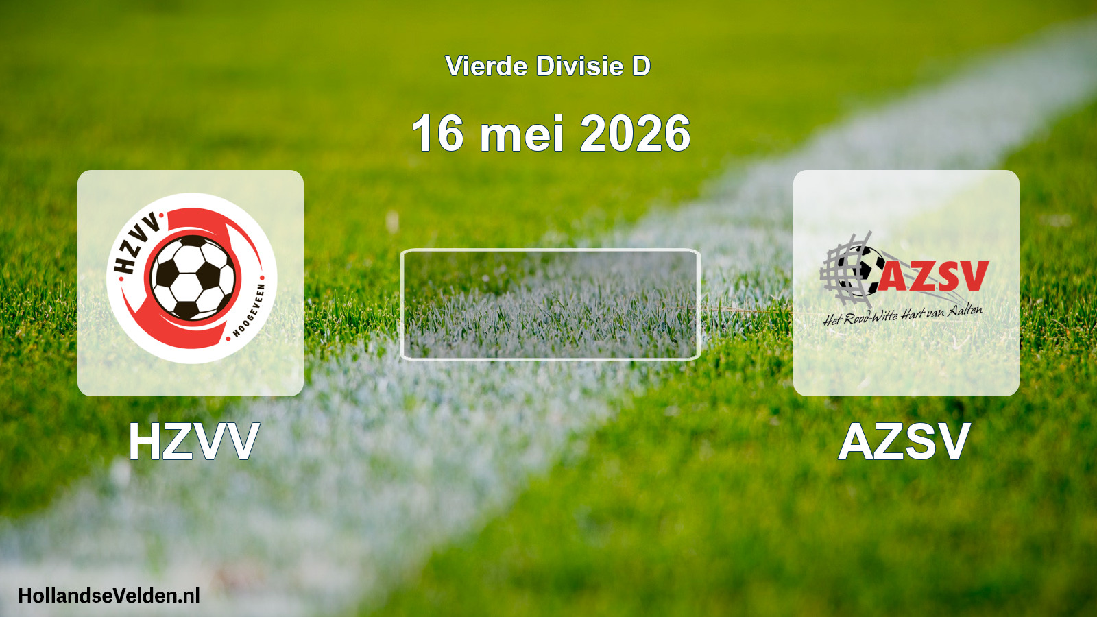 Geplande wedstrijd: HZVV - AZSV (16 mei 2026)