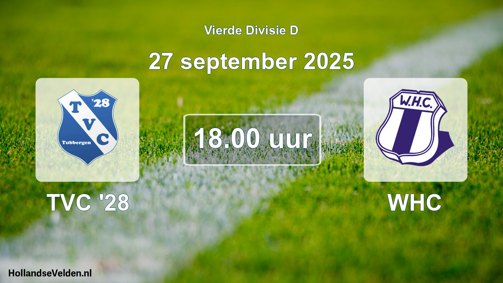 Geplande wedstrijd: TVC '28 - WHC (27 september 2025)