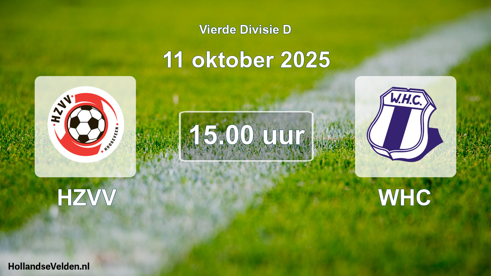Geplande wedstrijd: HZVV - WHC (11 oktober 2025)