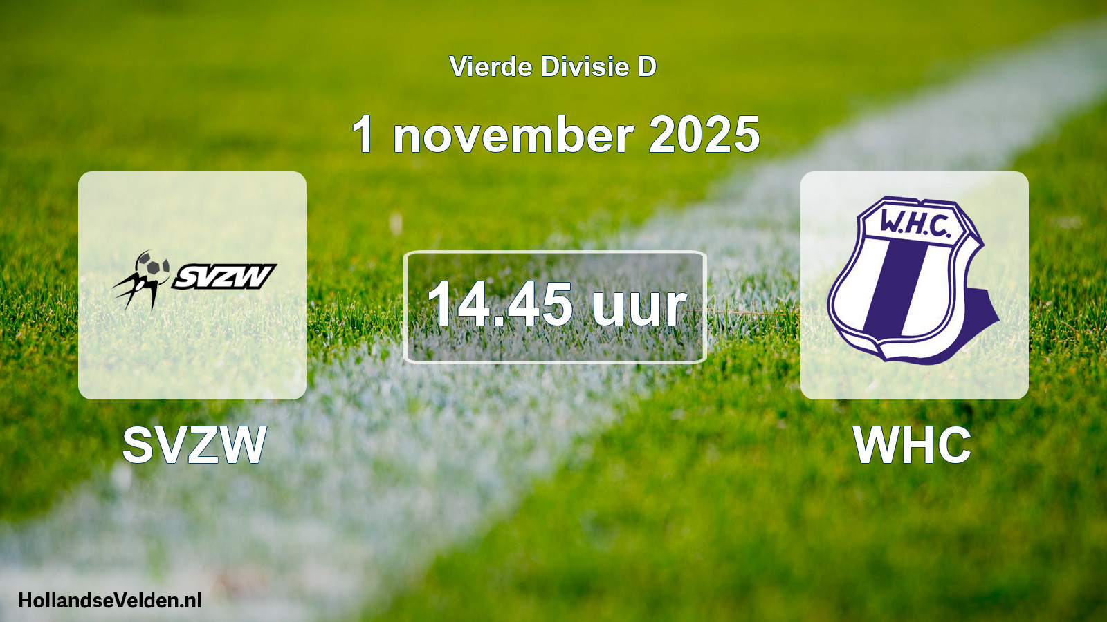 Geplande wedstrijd: SVZW - WHC (1 november 2025)