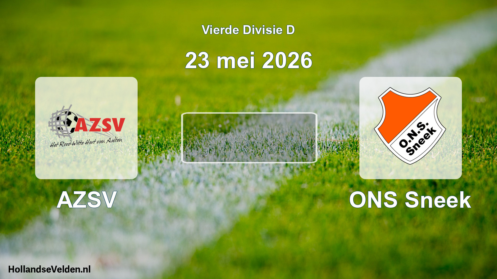 Geplande wedstrijd: AZSV - ONS Sneek (23 mei 2026)