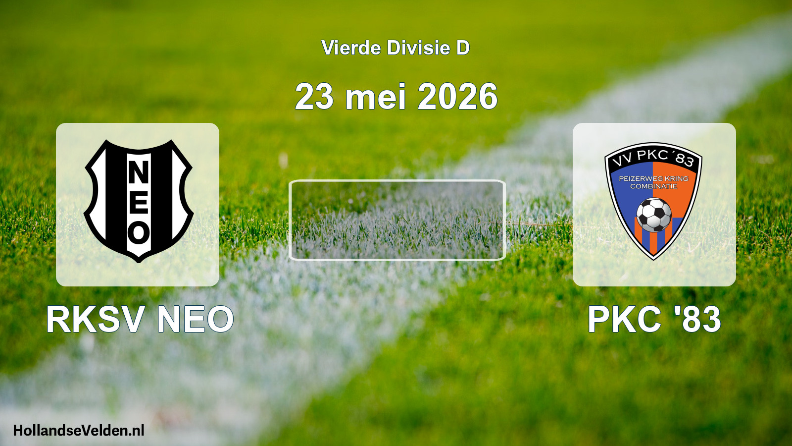 Geplande wedstrijd: RKSV NEO - PKC '83 (23 mei 2026)