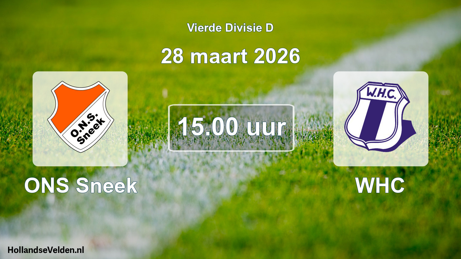 Geplande wedstrijd: ONS Sneek - WHC (28 maart 2026)
