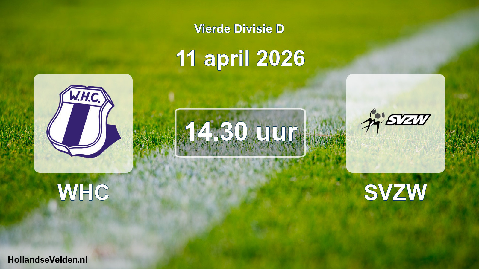 Geplande wedstrijd: WHC - SVZW (11 april 2026)