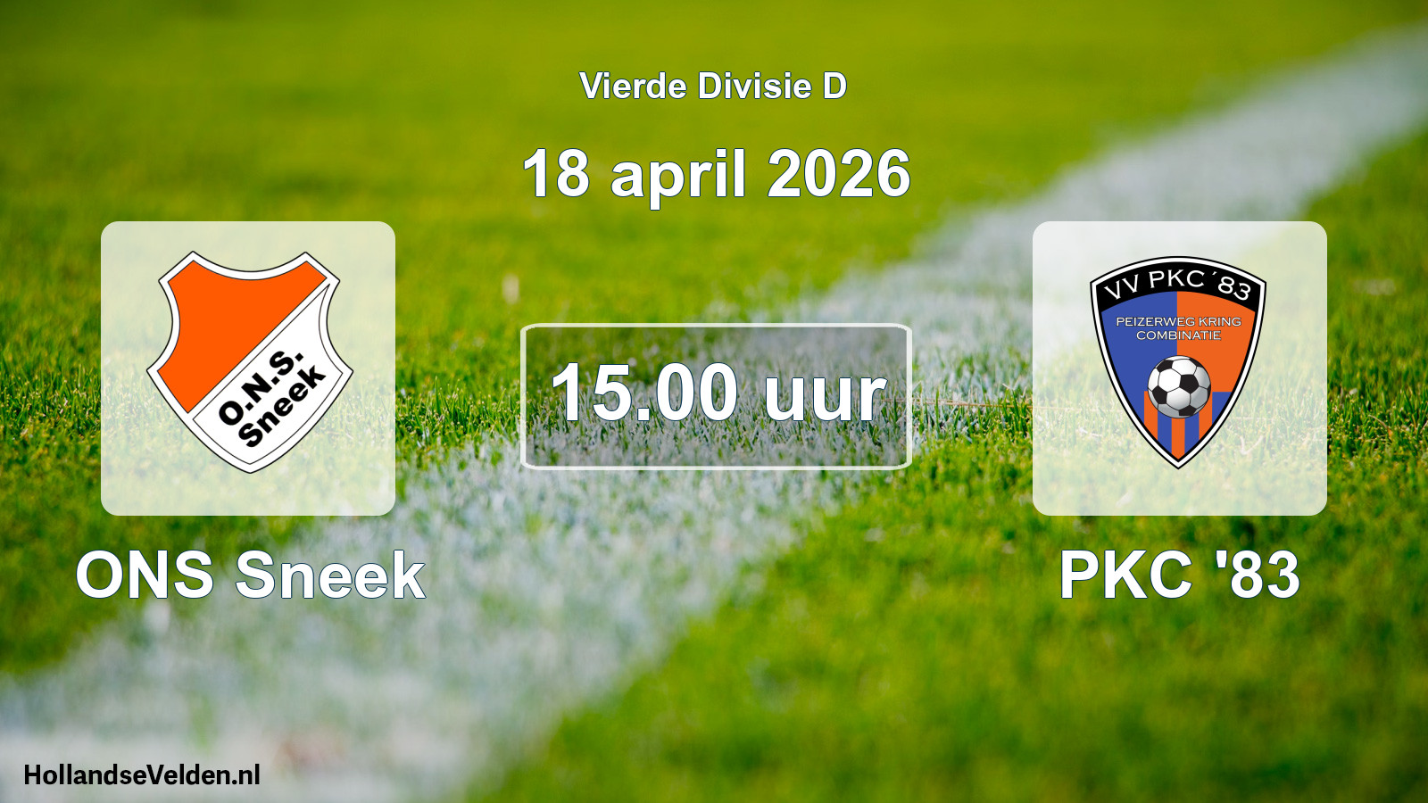 Scheduled Match: ONS Sneek - PKC '83 (18 April 2026)