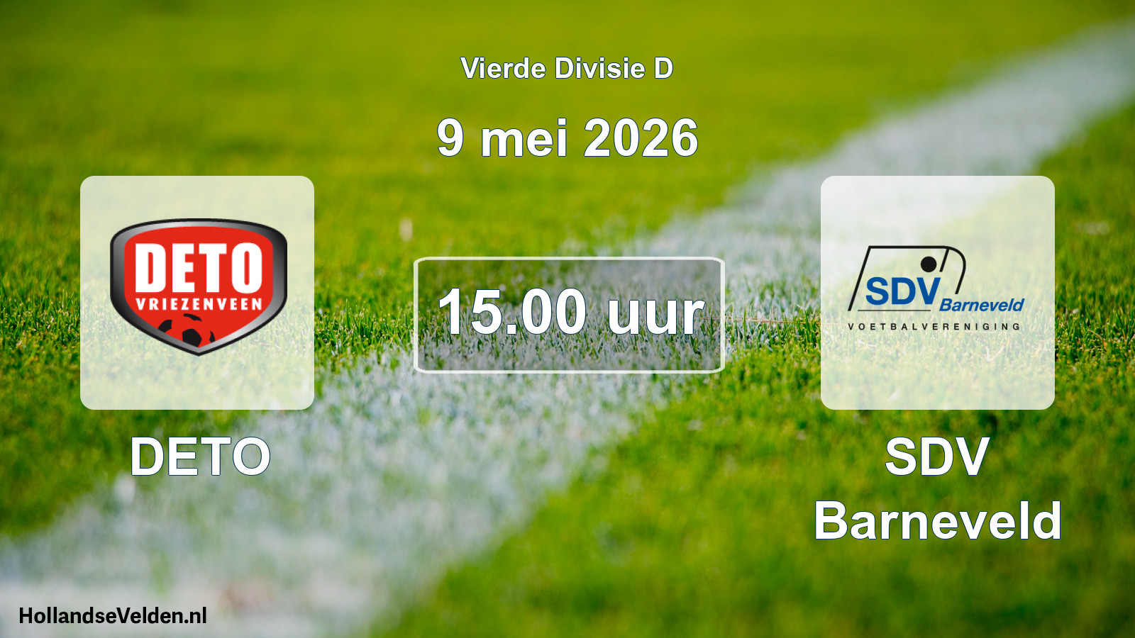 Scheduled Match: DETO - SDV Barneveld (9 May 2026)