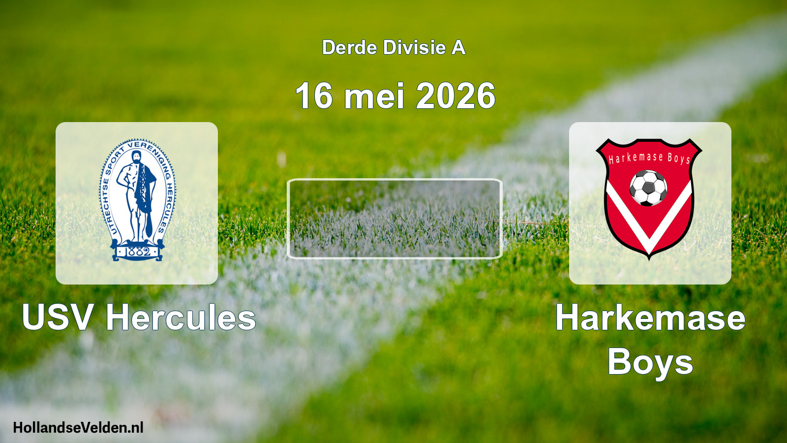 Geplande wedstrijd: USV Hercules - Harkemase Boys (16 mei 2026)