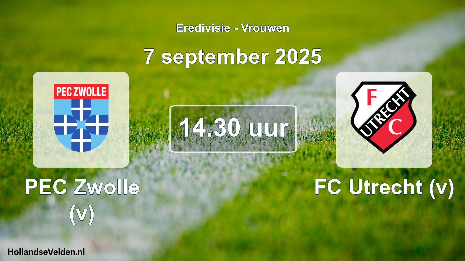 Geplande wedstrijd: PEC Zwolle (v) - FC Utrecht (v) (7 september 2025)