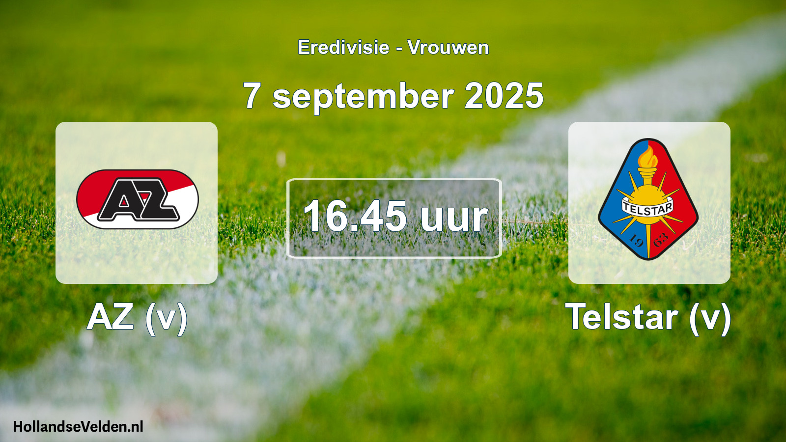 Geplande wedstrijd: AZ (v) - Telstar (v) (7 september 2025)