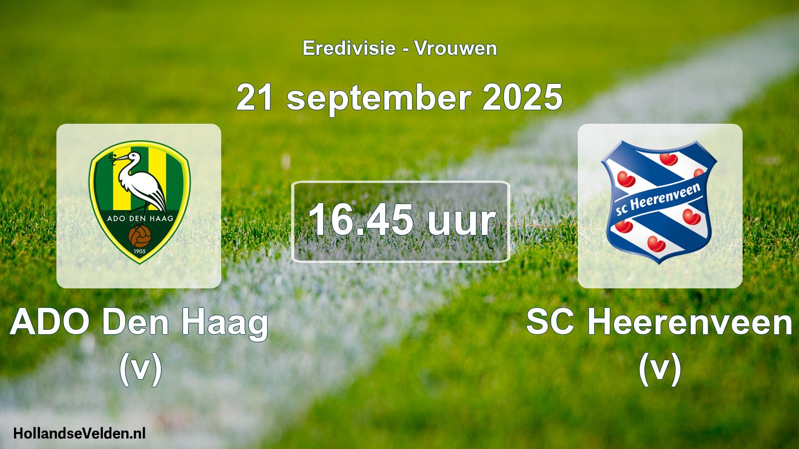 Geplande wedstrijd: ADO Den Haag (v) - SC Heerenveen (v) (21 september 2025)