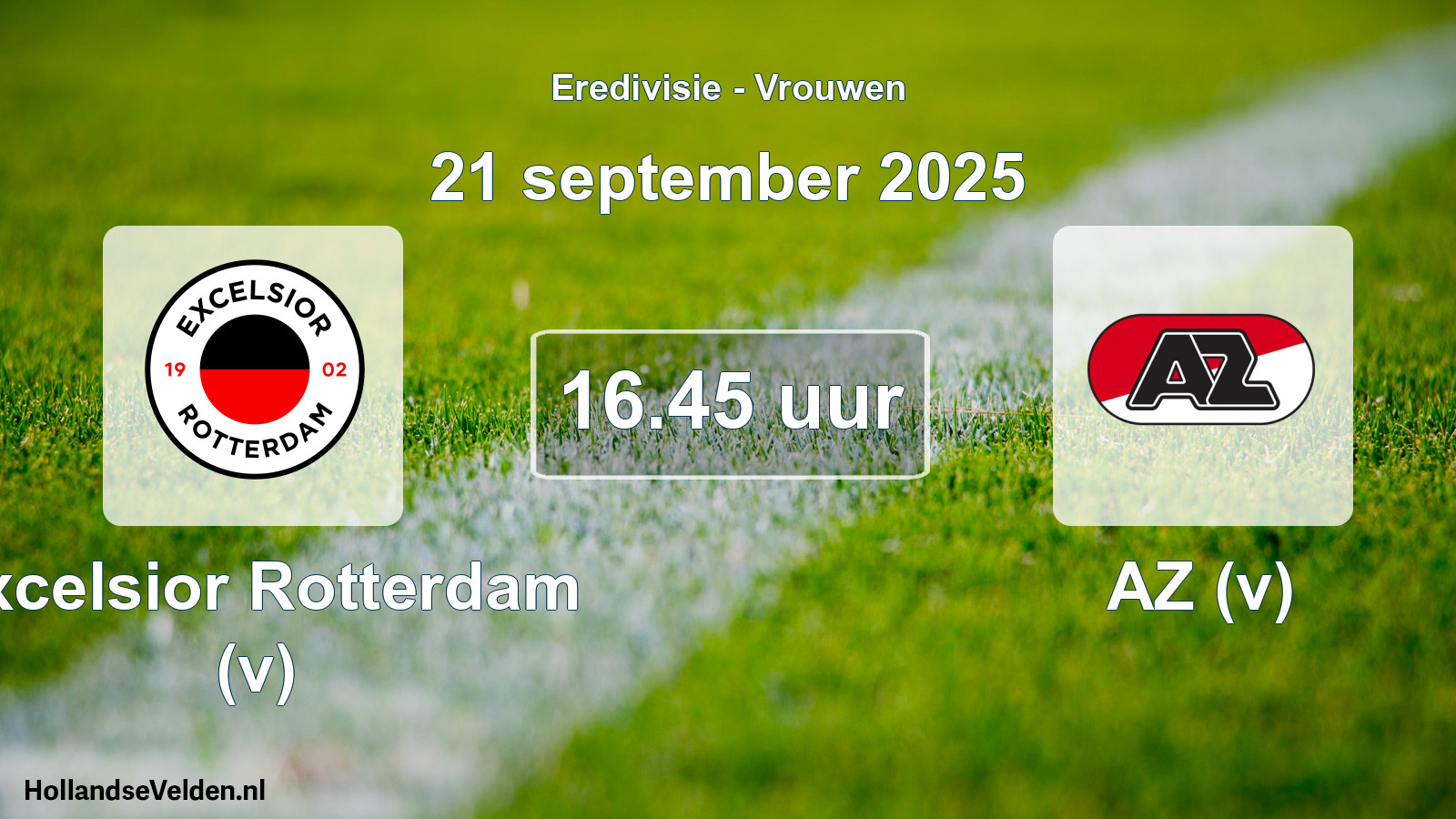 Geplande wedstrijd: Excelsior Rotterdam (v) - AZ (v) (21 september 2025)