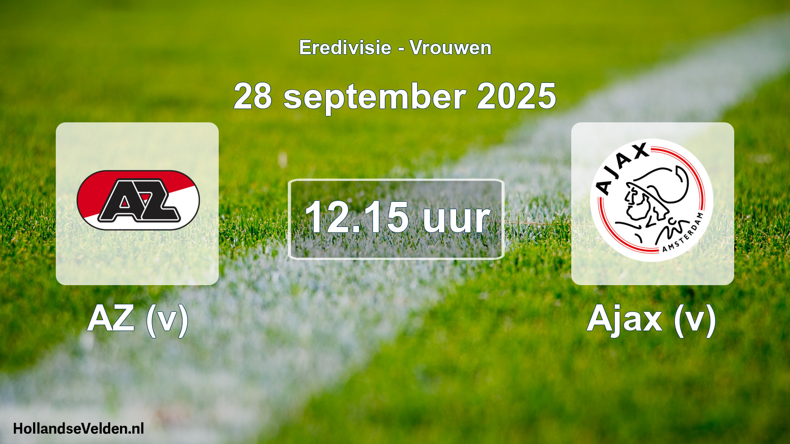 Geplande wedstrijd: AZ (v) - Ajax (v) (28 september 2025)