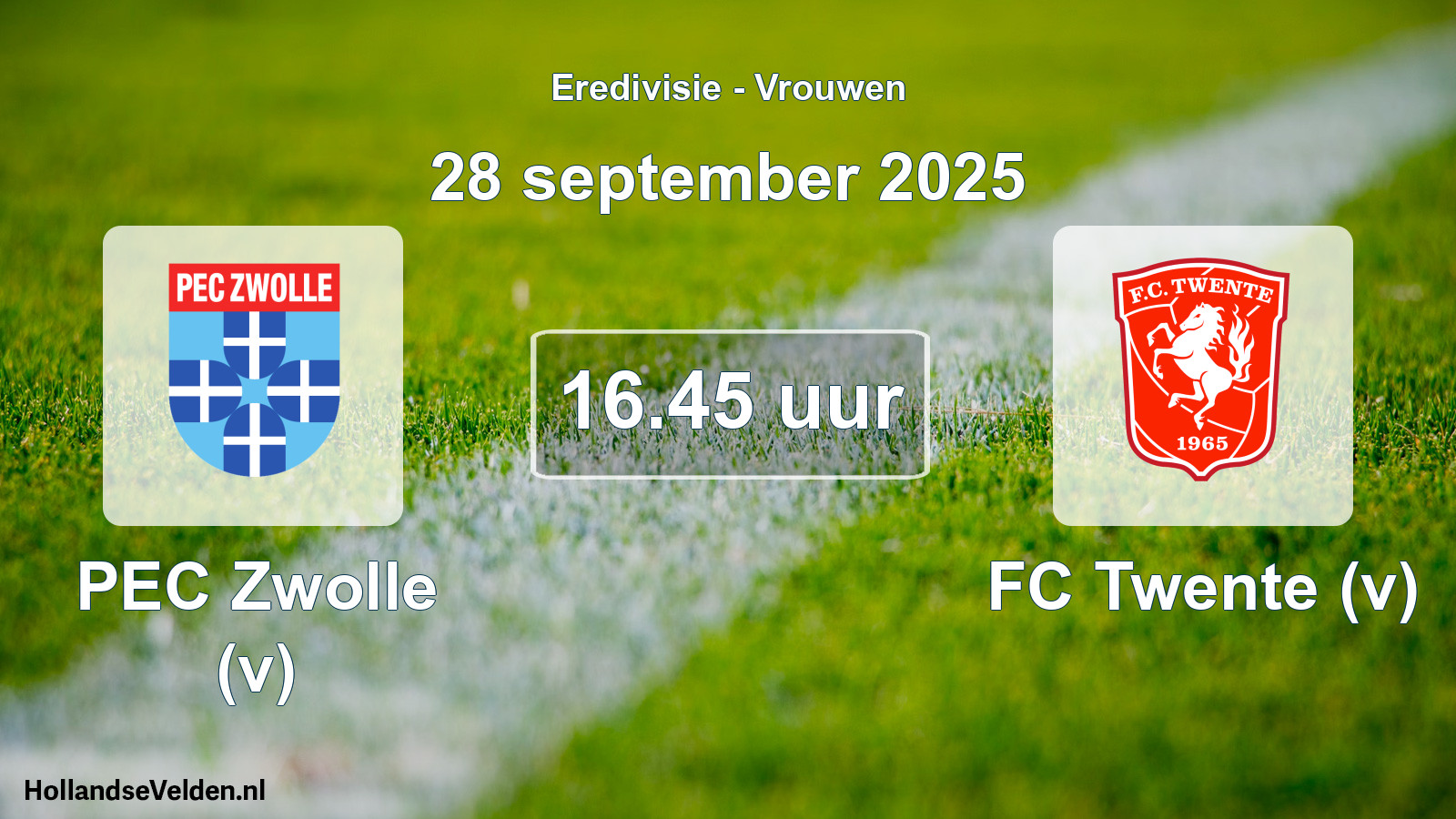 Scheduled Match: PEC Zwolle (v) - FC Twente (v) (28 September 2025)