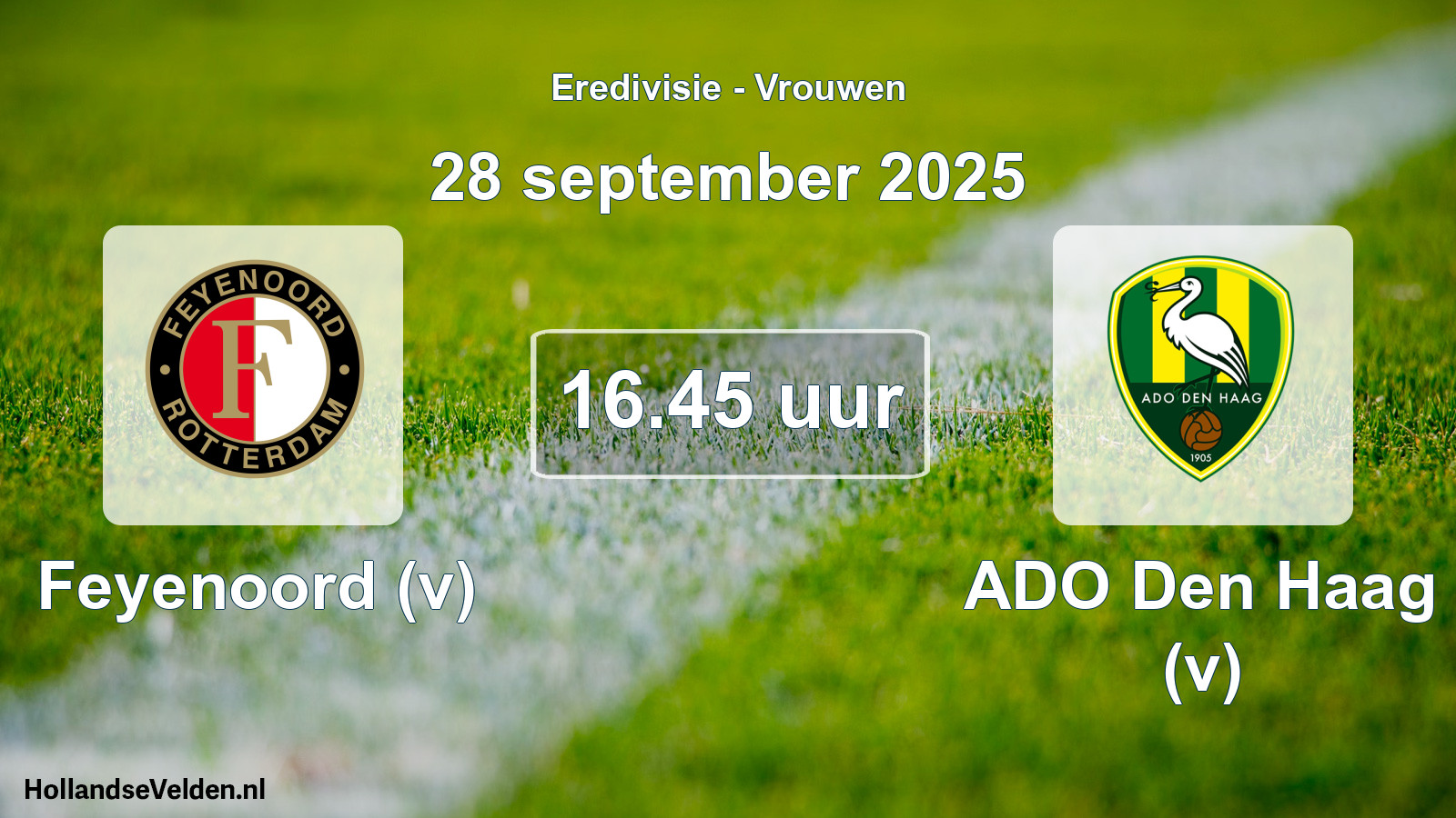 Geplande wedstrijd: Feyenoord (v) - ADO Den Haag (v) (28 september 2025)