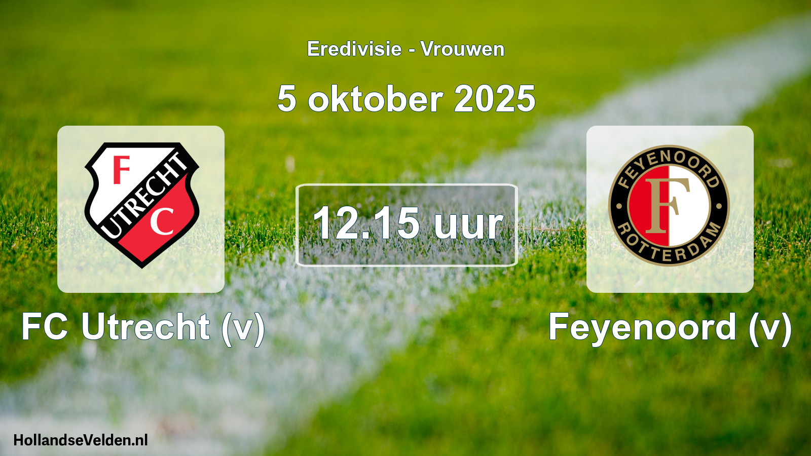 Geplande wedstrijd: FC Utrecht (v) - Feyenoord (v) (5 oktober 2025)