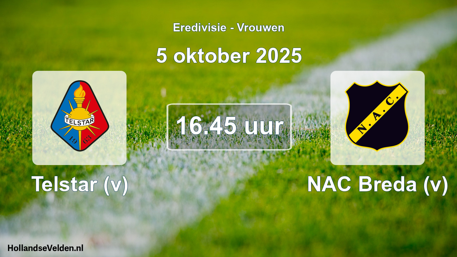 Geplande wedstrijd: Telstar (v) - NAC Breda (v) (5 oktober 2025)