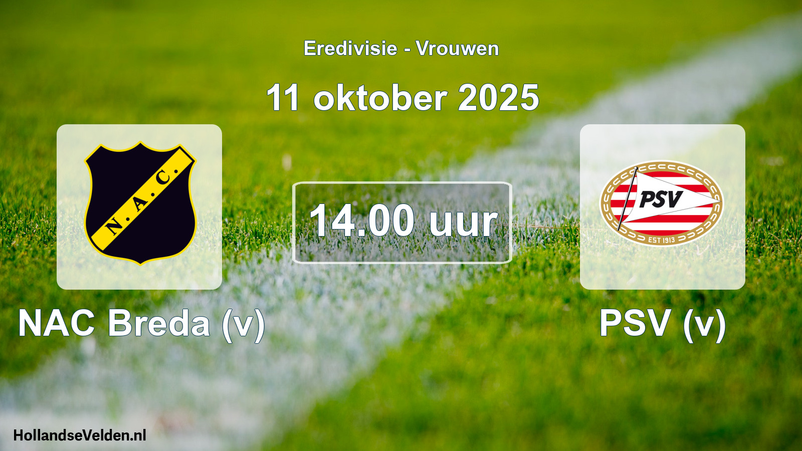 Geplande wedstrijd: NAC Breda (v) - PSV (v) (11 oktober 2025)