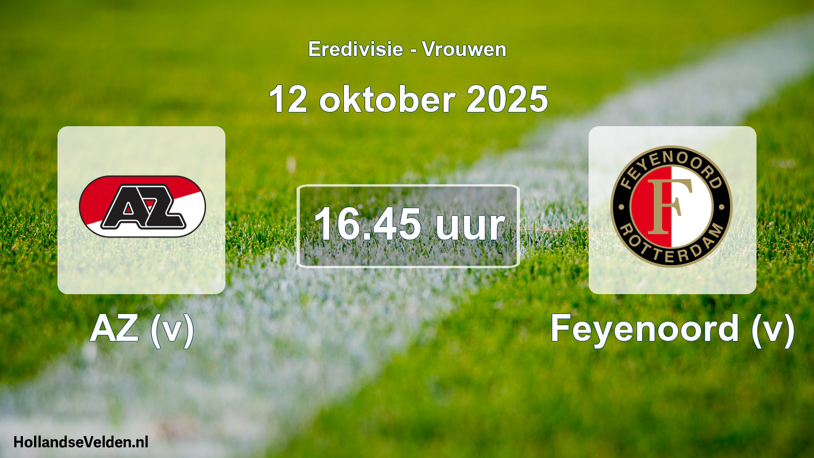 Geplande wedstrijd: AZ (v) - Feyenoord (v) (12 oktober 2025)