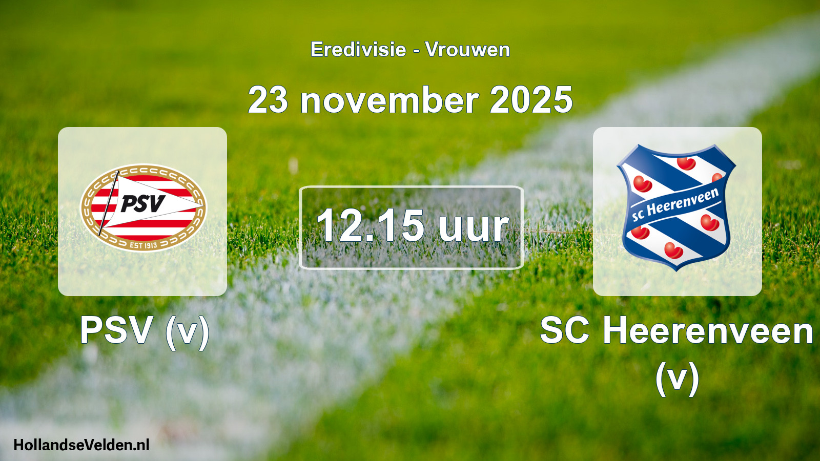 Geplande wedstrijd: PSV (v) - SC Heerenveen (v) (23 november 2025)