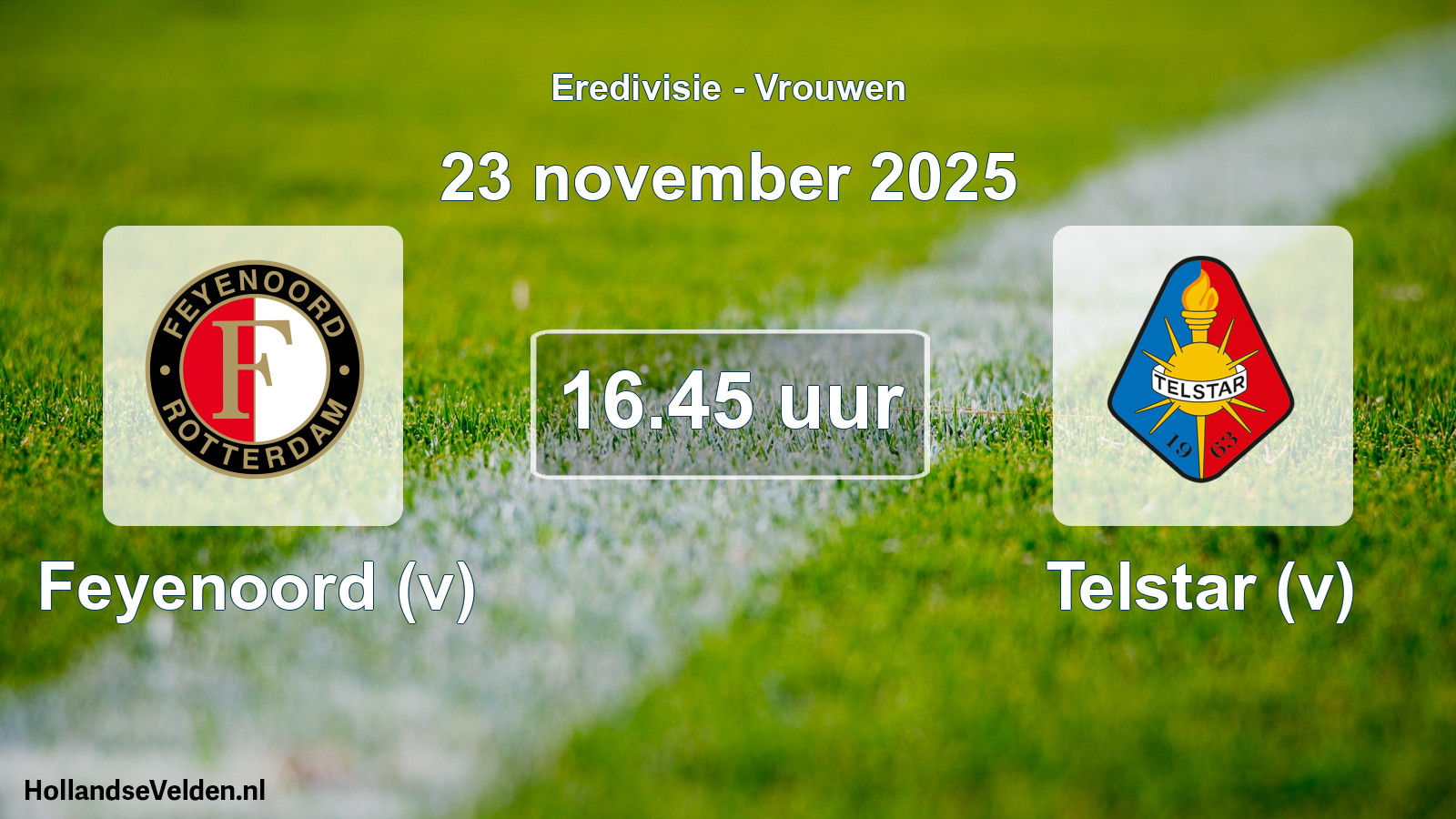 Geplande wedstrijd: Feyenoord (v) - Telstar (v) (23 november 2025)