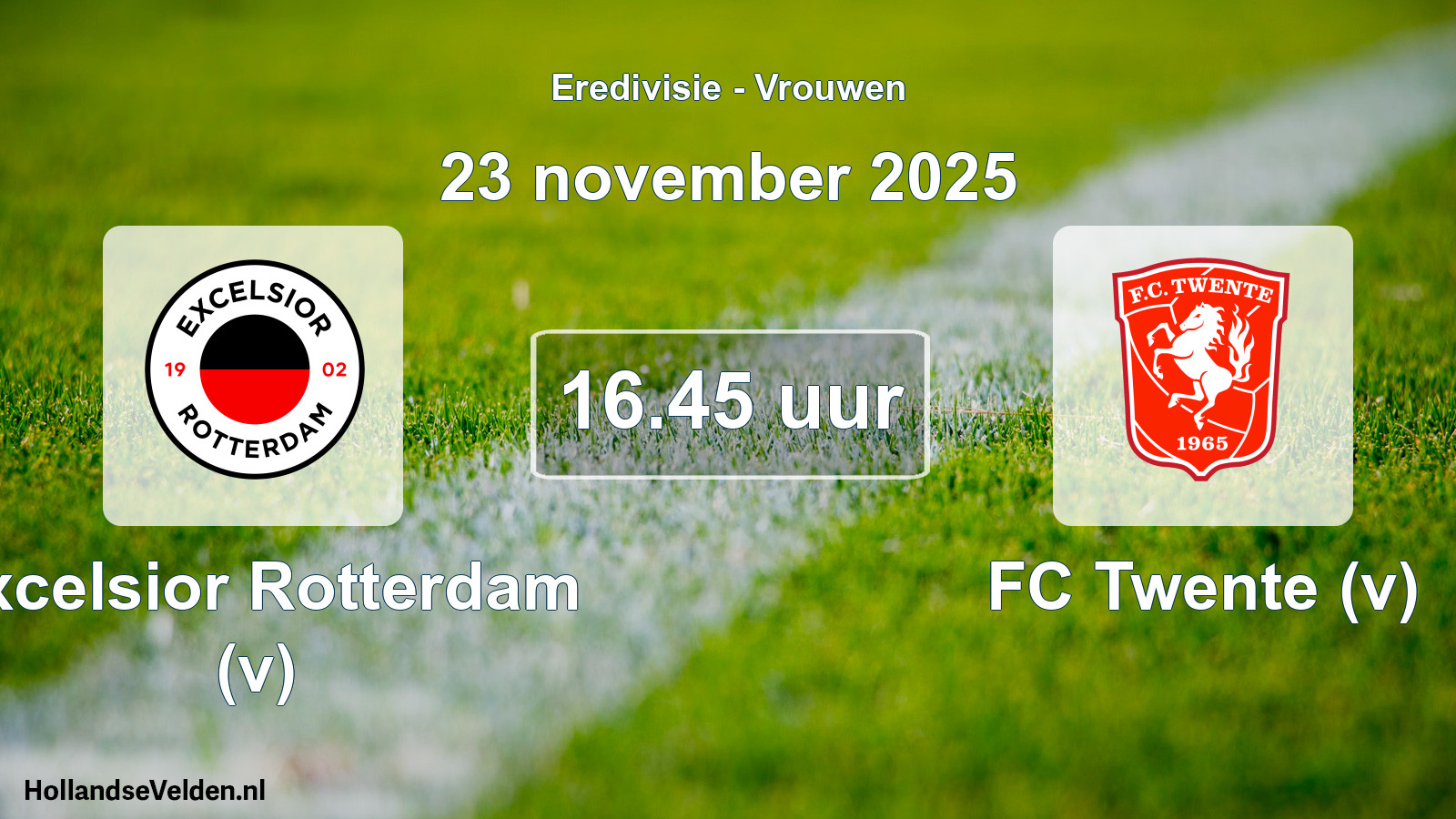 Geplande wedstrijd: Excelsior Rotterdam (v) - FC Twente (v) (23 november 2025)