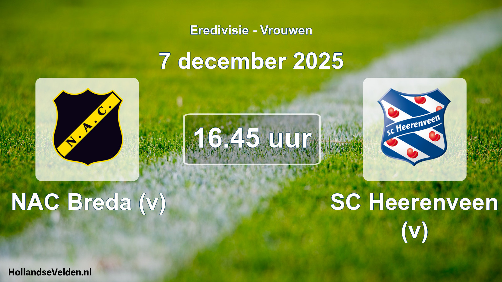 Scheduled Match: NAC Breda (v) - SC Heerenveen (v) (7 December 2025)