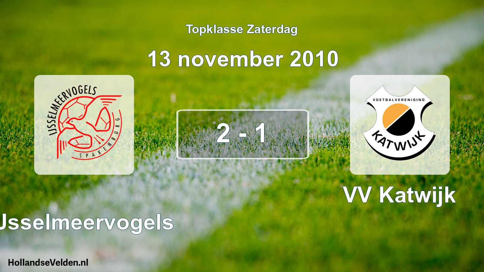 Gespeelde wedstrijd: IJsselmeervogels - VV Katwijk 2 - 1 (13 november 2010)