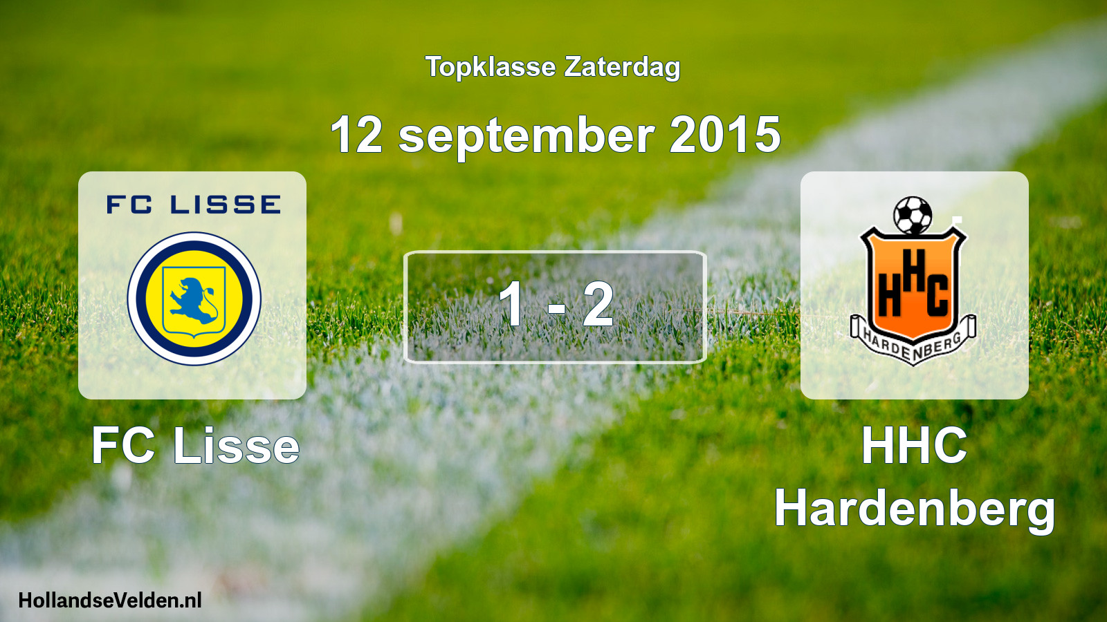 Gespeelde wedstrijd: FC Lisse - HHC Hardenberg 1 - 2 (12 september 2015)