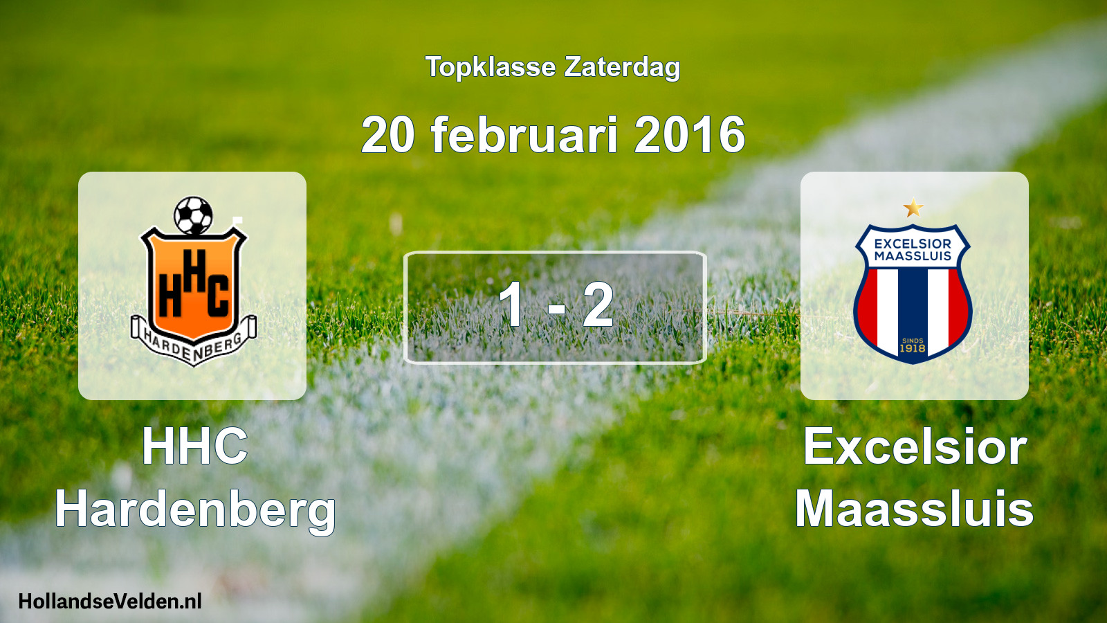 Gespeelde wedstrijd: HHC Hardenberg - Excelsior Maassluis 1 - 2 (20 februari 2016)