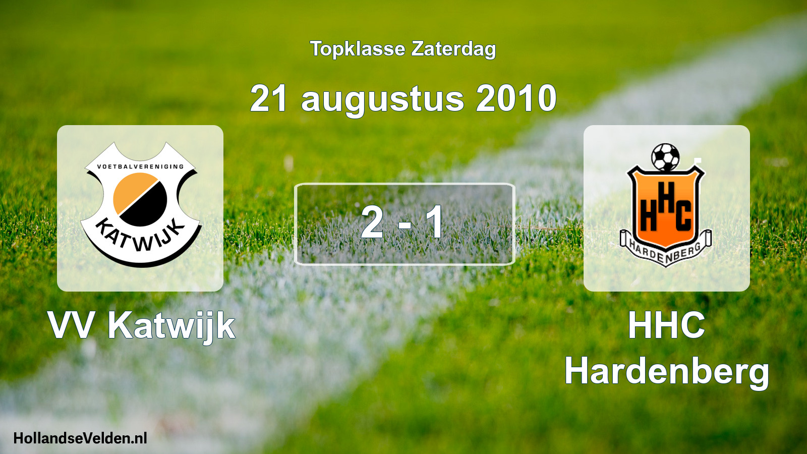 Gespeelde wedstrijd: VV Katwijk - HHC Hardenberg 2 - 1 (21 augustus 2010)