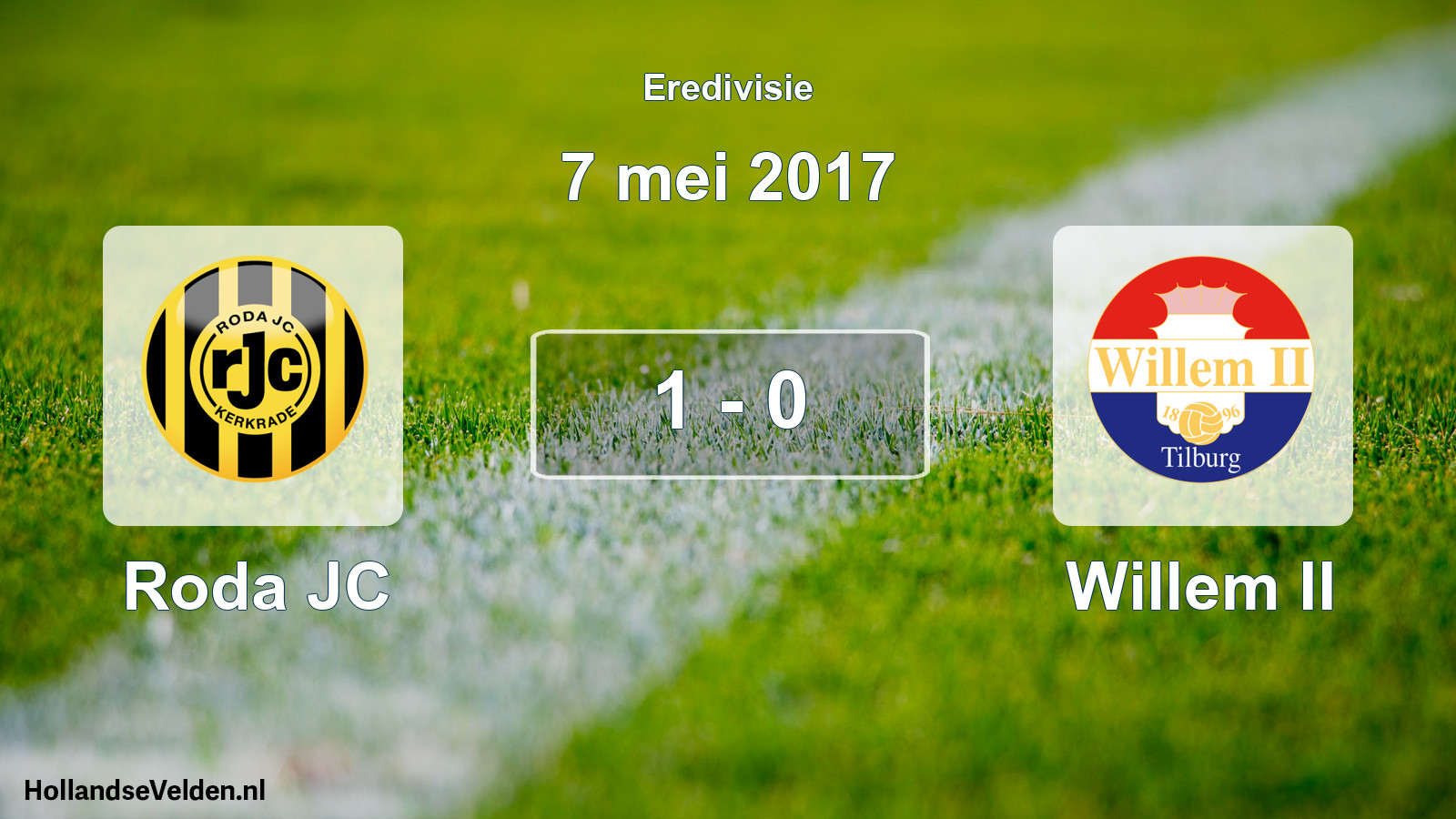 Gespeelde wedstrijd: Roda JC - Willem II 1 - 0 (7 mei 2017)