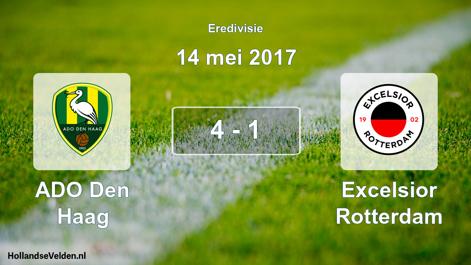 Gespeelde wedstrijd: ADO Den Haag - Excelsior Rotterdam 4 - 1 (14 mei 2017)