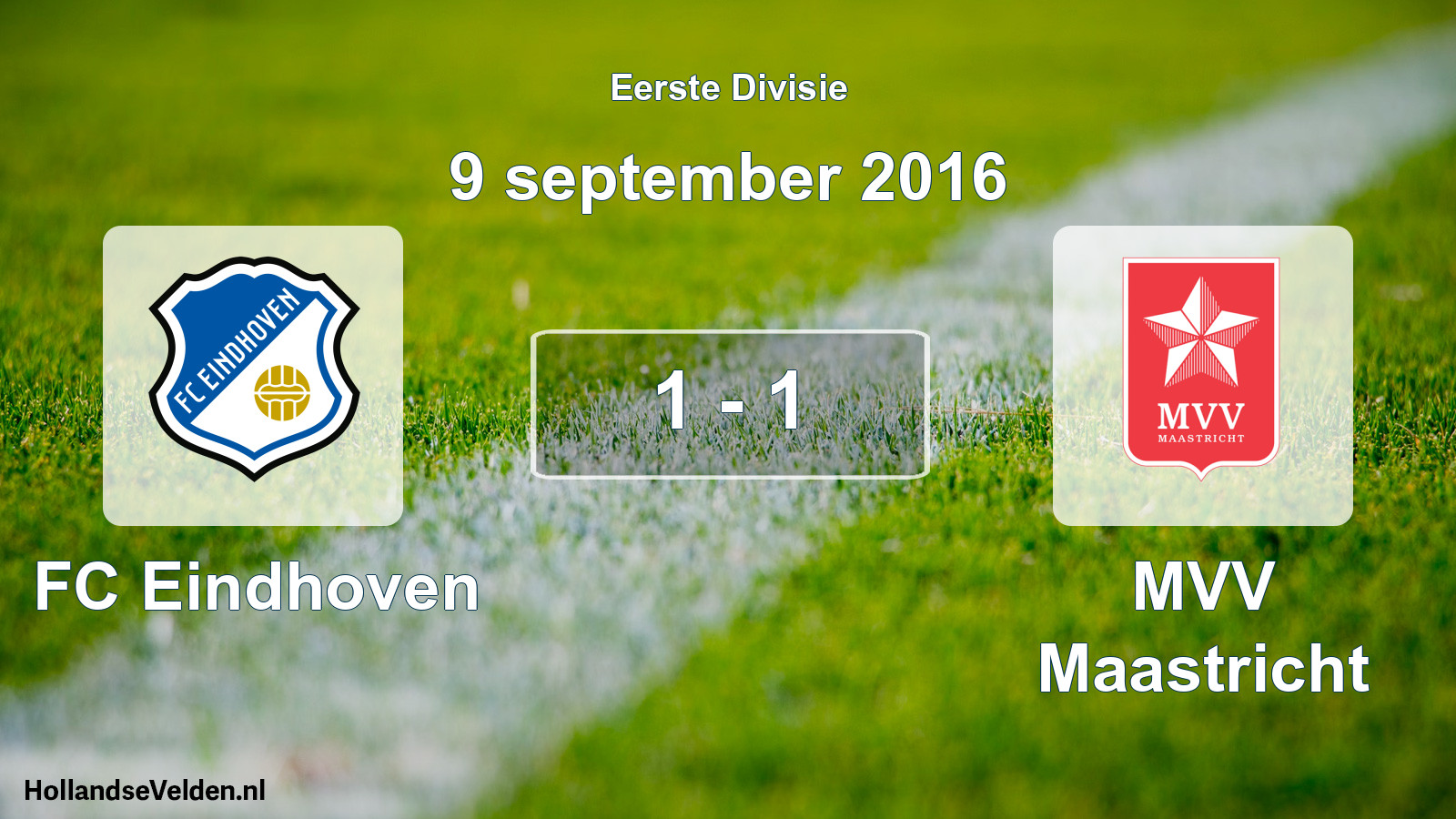 Gespeelde wedstrijd: FC Eindhoven - MVV Maastricht 1 - 1 (9 september 2016)