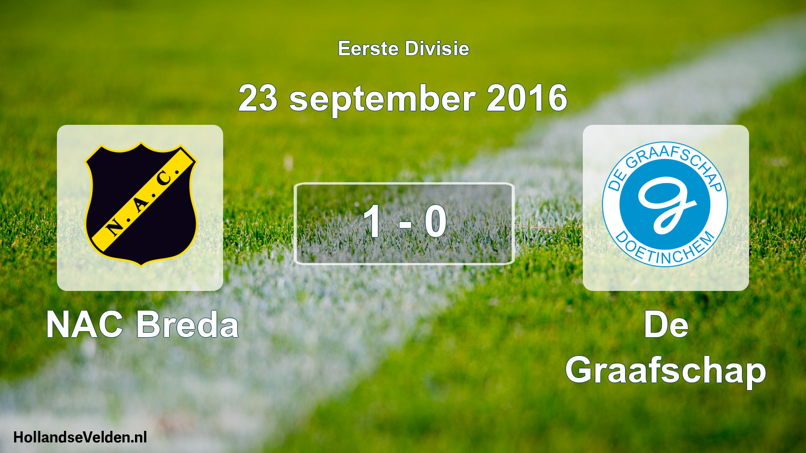 Gespeelde wedstrijd: NAC Breda - De Graafschap 1 - 0 (23 september 2016)