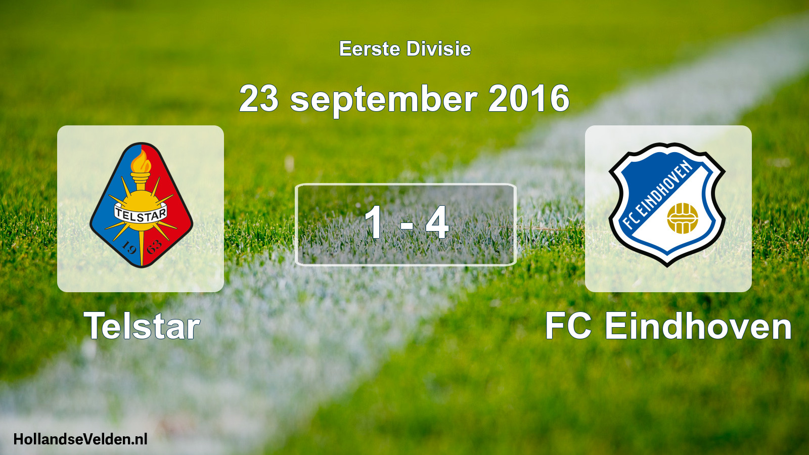 Gespeelde wedstrijd: Telstar - FC Eindhoven 1 - 4 (23 september 2016)