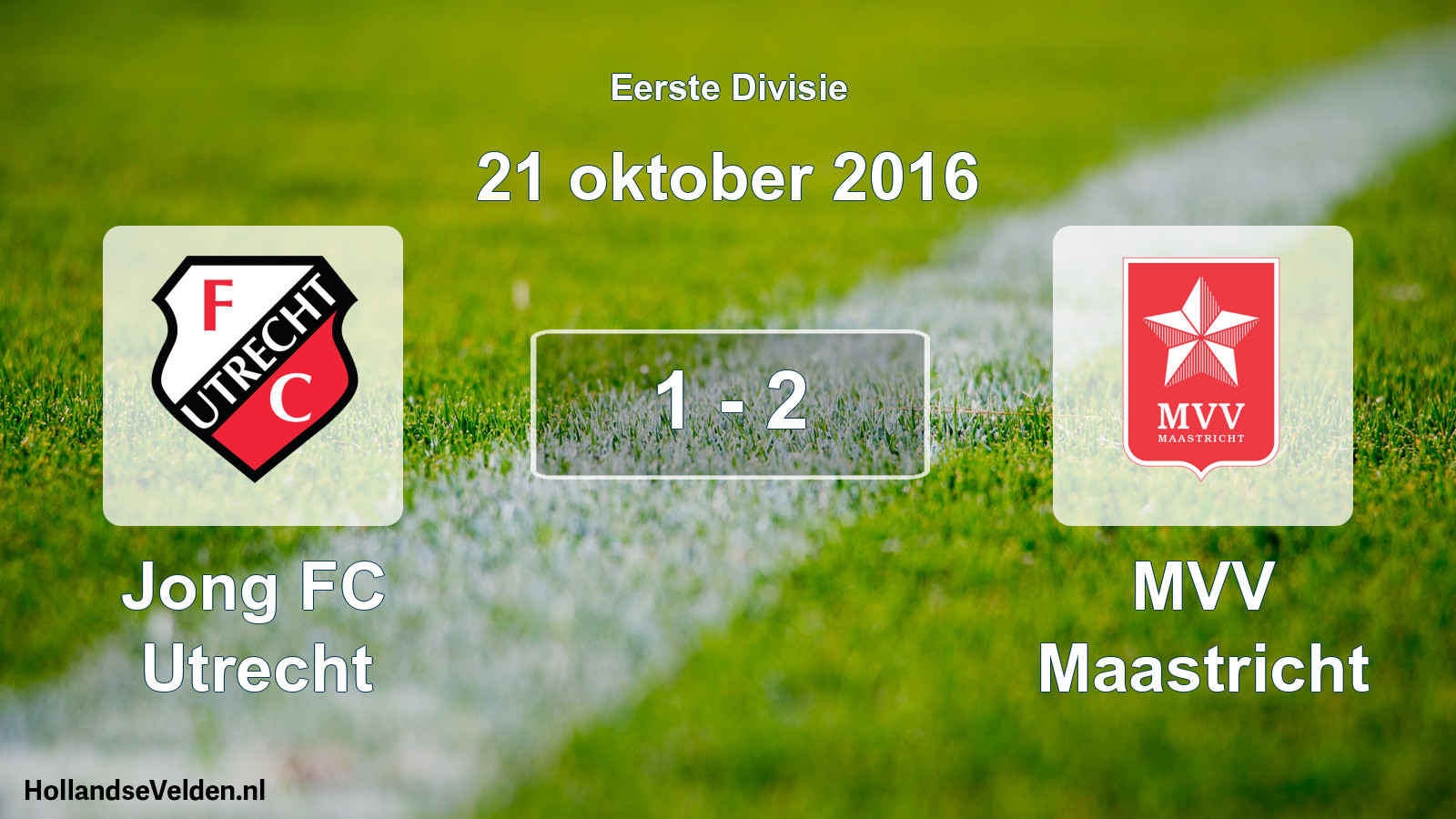 Gespeelde wedstrijd: Jong FC Utrecht - MVV Maastricht 1 - 2 (21 oktober 2016)