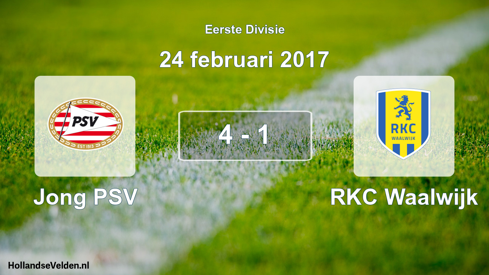 Gespeelde wedstrijd: Jong PSV - RKC Waalwijk 4 - 1 (24 februari 2017)