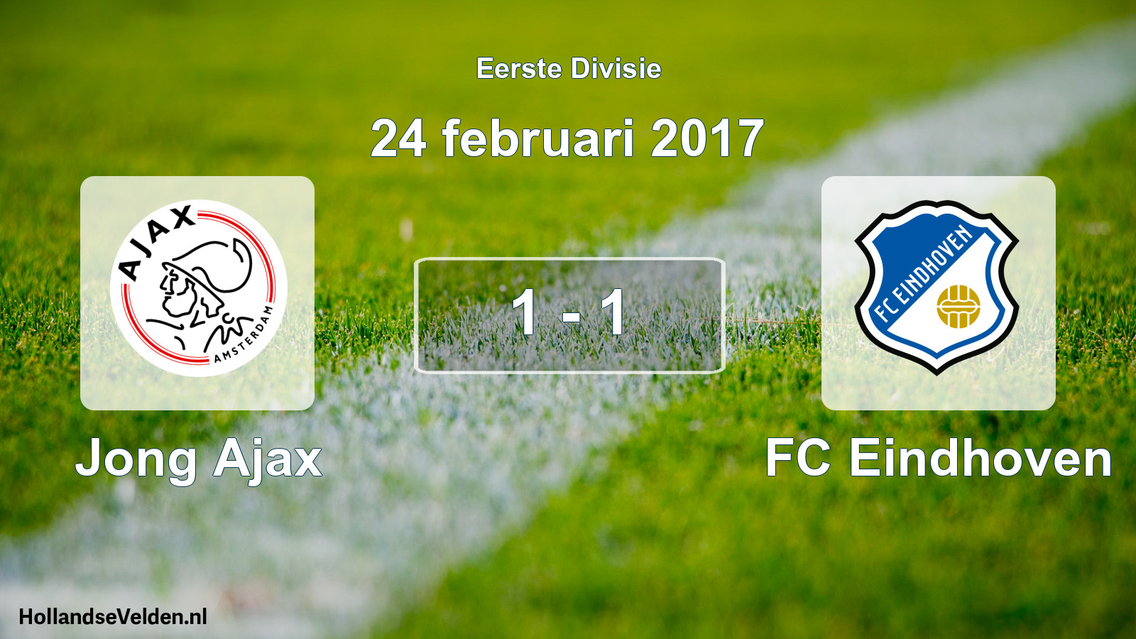 Gespeelde wedstrijd: Jong Ajax - FC Eindhoven 1 - 1 (24 februari 2017)