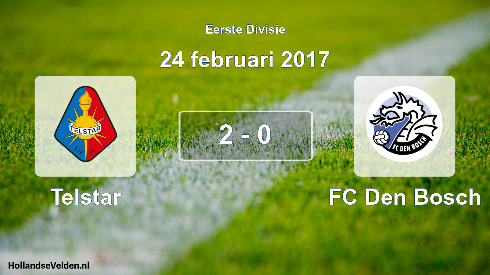 Gespeelde wedstrijd: Telstar - FC Den Bosch 2 - 0 (24 februari 2017)