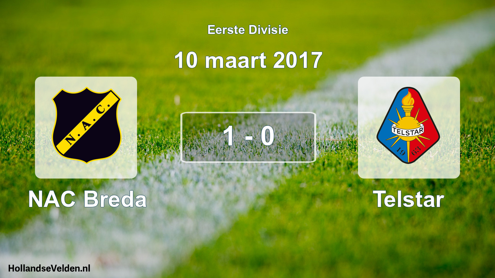 Gespeelde wedstrijd: NAC Breda - Telstar 1 - 0 (10 maart 2017)