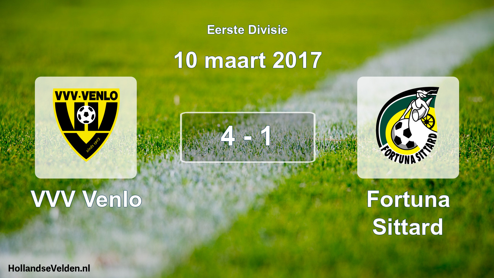 Gespeelde wedstrijd: VVV Venlo - Fortuna Sittard 4 - 1 (10 maart 2017)