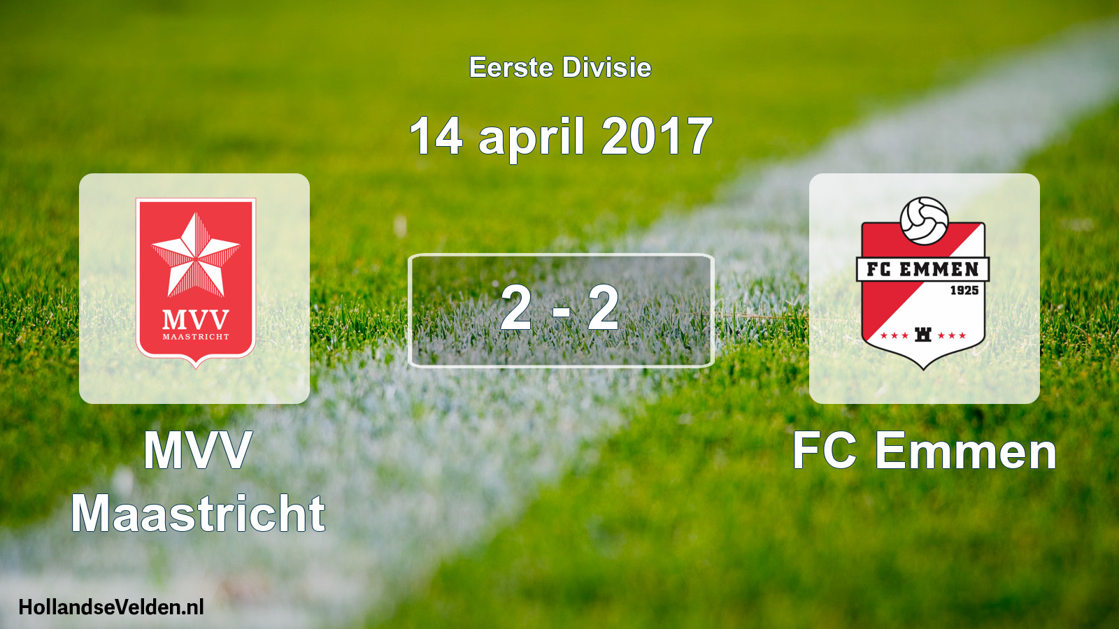 Gespeelde wedstrijd: MVV Maastricht - FC Emmen 2 - 2 (14 april 2017)